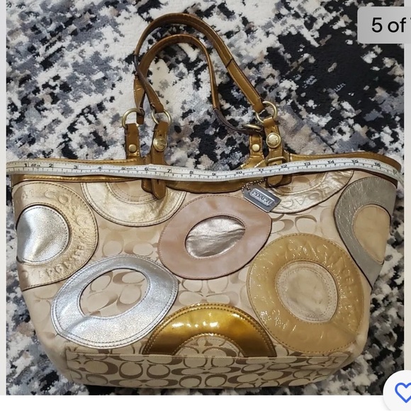 Coach signature Patchwork Carly tote - Picture 6 of 7